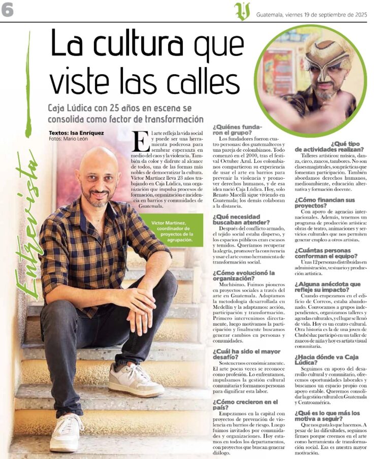 Entrevista por los 25 años de Caja Lúdica